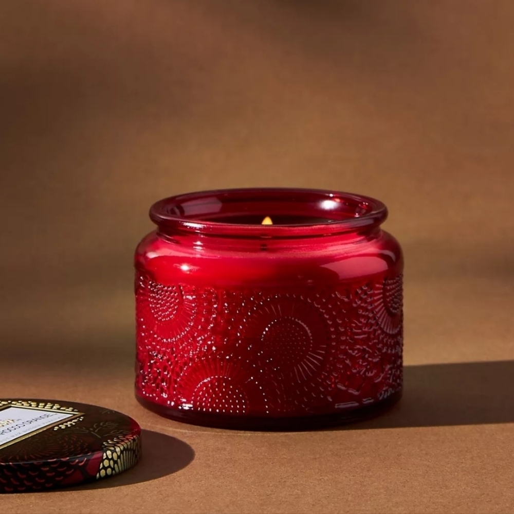 Voluspa Japonica Goji Tarocco Orange Glass Jar Candle